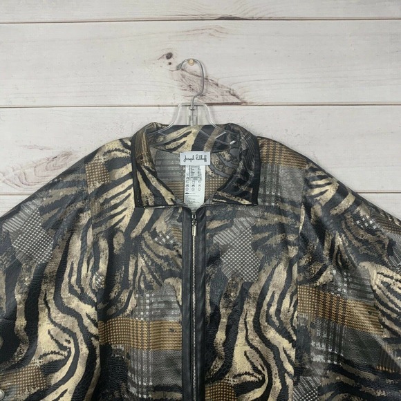 Joseph Ribkoff Animal Print Poncho Style - Picture 3 of 12